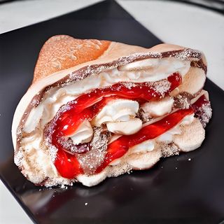 Palačinka  Jagoda, banana, eurokrem