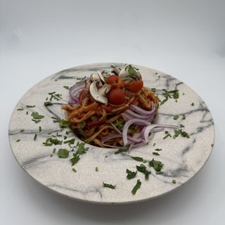 Pasta Gambas a la diavola