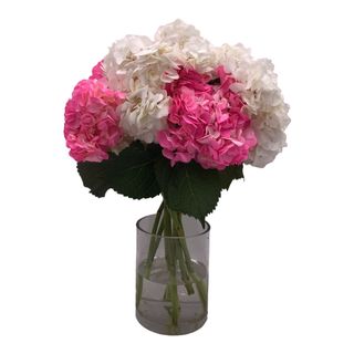 Ramo Variado De Hortensia Blanca Y Fucsia