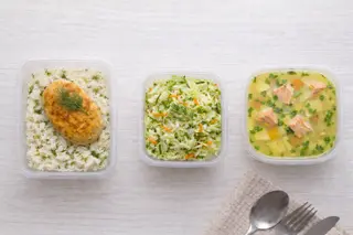 Ланч-бокс с котлетой из судака