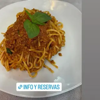 Espagueti Allá Bolognese