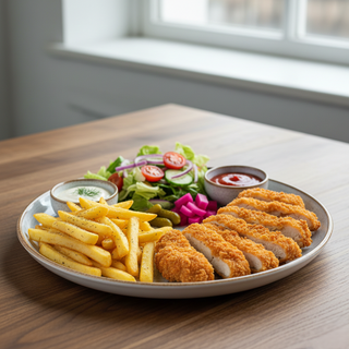 Shaorma farfurie pui crispy