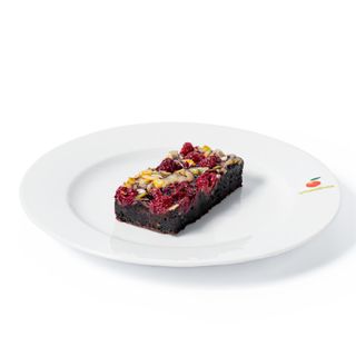 Brownie de chocolate e framboesa 