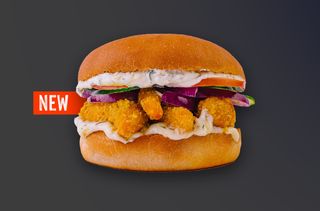 Crispy chicken burger