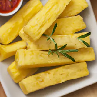 Yuca Frita Con Salsas