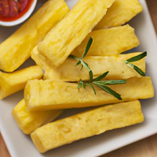 Yuca Frita Con Salsas