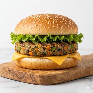 Hamburger veggie lovers