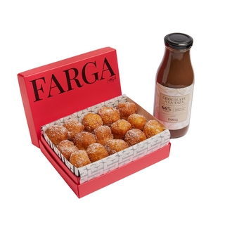 Buñuelos de Viento y Chocolate a la Taza