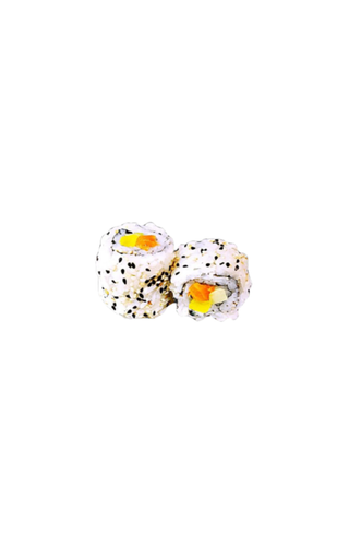 California de sésamo con mango, salmón y queso (6 uds.)