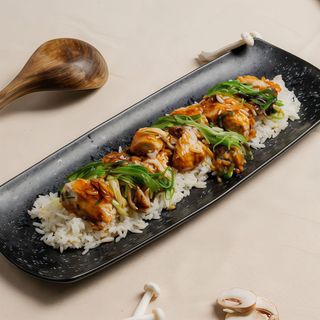 Pollo Teriyaki con arroz