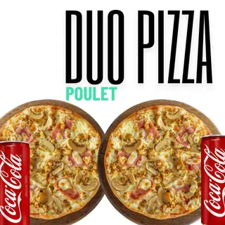 Duo Pizza Poulet+Boisson