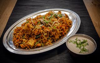 Biryani z raitą z warzywami