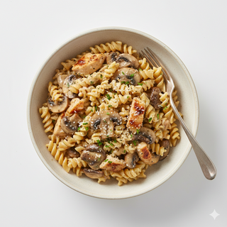 Pâtes Poulet Champignons