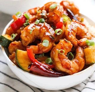 Kung pao de gambas