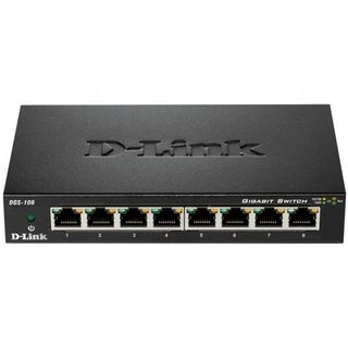 Switch D-Link Dgs-108 8 Puertos Gigabit Ethernet Metálico - 0790069368240