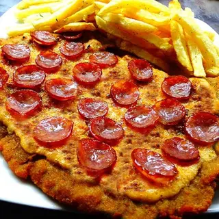 MILANESA PEPPERONI CON GUARNICION (1 sola a eleccion)