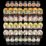 Комбо Сет макс пушена сьомга (24 бр-550 гр) + Сет макс микс (24 бр-565 гр)