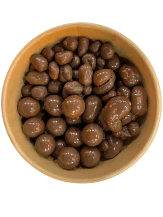 Mix de frutos secos con chocolate con leche.