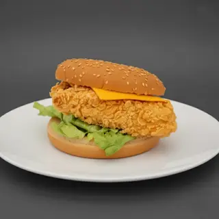Chicken burger cheddar