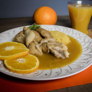 Pechuga De Pollo A La Naranja