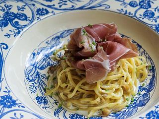 З пармою, горгонзолою та волоським горіхом Спагеті  (290 г)