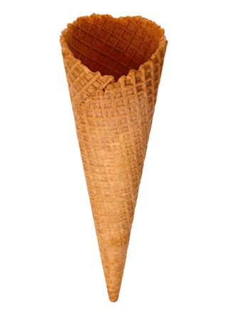 Cono arrotolato in cialda