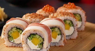 Roll de gamba mar y montaña (8 uds.)