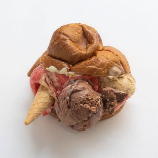 Brioche a con gelato