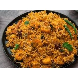 Prawns Biryani with Pet Soda