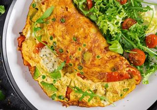 Chips + Omelette + Salads