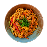 УДОН НУДЛИ С ПИЛЕ И ФАЙЪРКРЕКЪР СОС