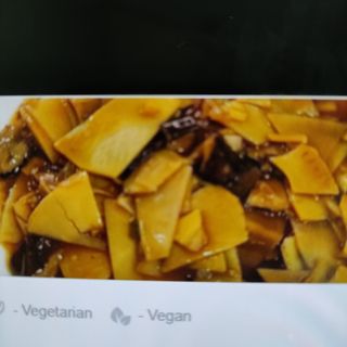 Bambú Con Setas Chinas