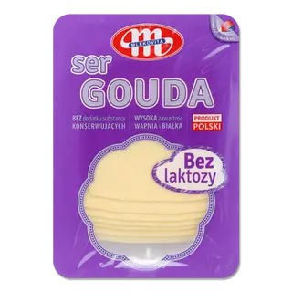 Сир Mlekovita «Гауда» безлактозний 45% з коров'ячого молока (150г)