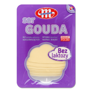 Сир Mlekovita «Гауда» безлактозний 45% з коров'ячого молока (150г)