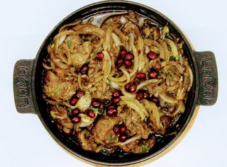 ქათმის გულ-ღვიძლი კეცზე