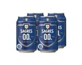Sagres Lata sem alcool 4x33cl