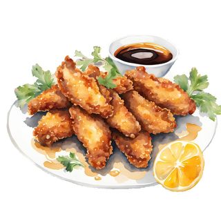 Alitas de Pollo Picantes, Asadas Con Salsa De Soja y Miel 