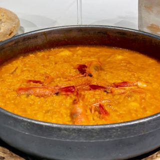 Con Gamba Roja Del Mediterráneo. Ración