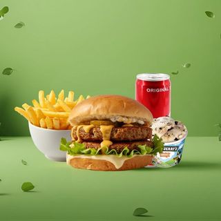 Menù vegetarian smashburgers x Ben & Jerry's