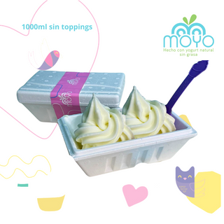 Tarrina de 1000ml sabor Natural sin toppings