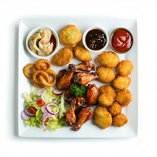 Plato Combinado con Ensalada