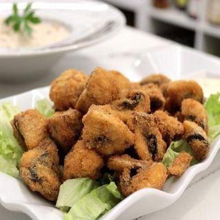 Champiñones empanados