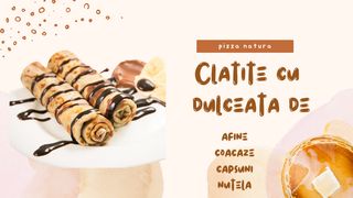 Clatite cu dulceata de capsune