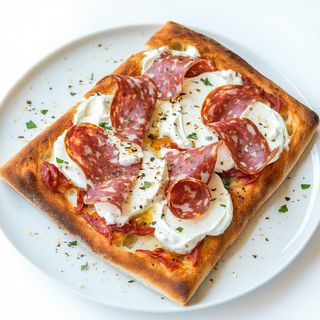 FOCACCIA SALAMI NAPOLI STRACIATELA MOZZARELLA 170gr