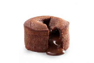 Fondant Au Chocolat Avec Une Boule De Glace Vanille
