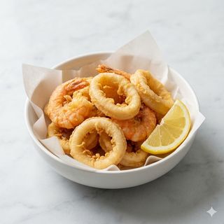 Frittura di calamari e gamberi