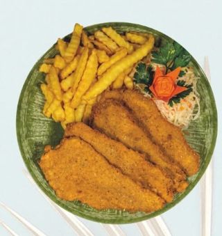 Kotlet z frytkami + coca cola 0.5l