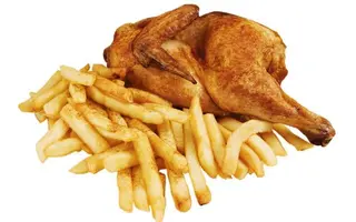 Chips + Half chicken