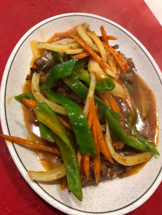 Pollo crujiente al curry