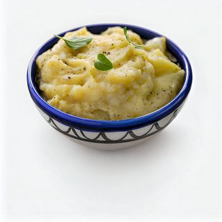 Piure de cartofi cu salsa de trufe